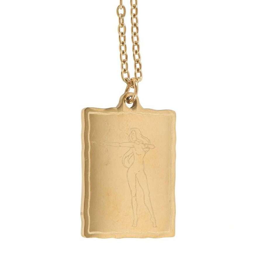 Something Different Talisman Athena Necklace (Gold) - 100% Mixed - (SD6847) - Gold - View 1