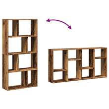 vidaXL Libreria in legno invecchiato 60x20x120 cm, in materiale legnoso
