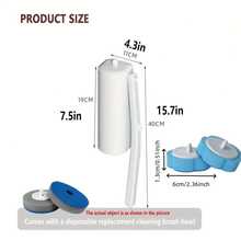 Disposable Toilet Brush, Efficient Cleaning Household Gadget, Wall-Mounted With Replaceable Heads, Effective For Cleaning Toilet