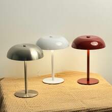 Kexinlighting Kexinlighting-1PC Simple Nordic Modern Style Adjustable Touch Table Lamp Three-Level Light Bedside Night Light Portable Atmosphere Table Lamp Monochrome Finish Touch LED Table Lamp Built-In 1800mah Rechargeable Battery USB Rechargeable Table Lamp