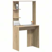 vidaXL Schreibtisch Sonoma Eiche 78,5 X 37 X 154,5 Cm Holzwerkstoff - Gelb - Übersicht 3