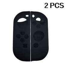 适用于Switch Joy-Con手柄的2个硅胶保护套，防摔、防压、防尘、防刮，增强握持感 - 彩色 - 查看 4