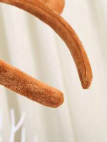 1 pieza Diadema decorativa navideña con cuernos de reno de peluche adorables, accesorios para el cabello para fiestas, carnavales, cosplay, renos, disfraces de festivales