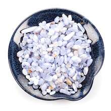 400g Blue Agate Tumbled Stones, Quartz Crystal Chips, Asymmetrical Pebbles, Smooth Stones For DIY, Suitable For Potted Plants, Resin Art Vases, Fish Tanks, Aquariums, Glass Jar Fillers, Holiday Gifts For Girls And Women, 200g - Blue Chalcedony - View 4