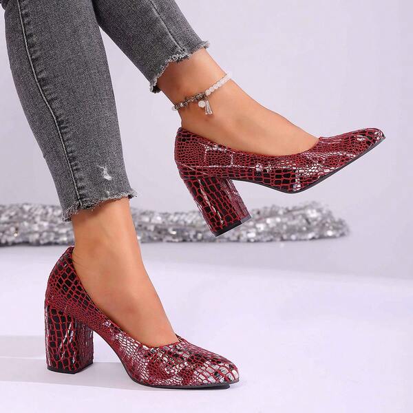 أحذية كعب عالي للنساء، أحذية كاجوال عصرية للارتداء اليومي، للمناسبات الحفلات، بتصميم أساسي مرصع بالراين ستون