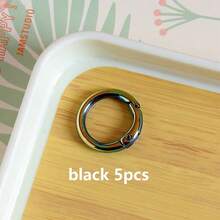 5pcs Colorful 25mm Spring Keychain In Colors - Perfect For DIY Crafts, Bag Charms & More