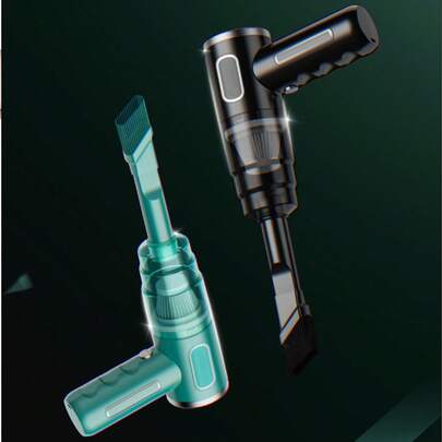 Máy hút bụi ô tô không dây, lực hút mạnh mẽ, thiết kế cầm tay, sử dụng pin lithium, sạc USB, thích hợp để vệ sinh nhà cửa, ô tô và văn phòng, kèm theo đầu hút khô & ướt và bộ lọc, đóng gói đơn, máy hút bụi đa năng dùng cho gia đình/ô tô.