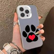 Love print phone case suitable 16 15 14 13 12 11 Pro/Plus anti drop and shockproof back cover