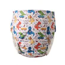 1pc Reusable Adult Cloth Diaper, Washable TPU Coated Design, Double-Sided Snap Closure, Adjustable Breathable & Comfortable, Highly Absorbent & Fashionable Pattern, Elastic Leg Design, Machine/Hand Washable, Suitable For Elderly, Pregnant Women And Postpartum Women