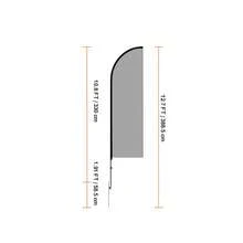 Feather Flagpole Set, 2 Packs Of 12.7-Foot Swooper Flagpoles, Sign Flagpoles For Outdoor Business Advertising Flags, With Ground Stakes And A Carrying Bag (Flag Not Included) - 12,7 Fuß - Xem 10