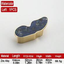 1/2件蝴蝶抽屉把手和拉手，锌合金把手和拉手，多色橱柜拉手，家具厨房拉手，卧室梳妆台，衣柜拉手，高品质家居装饰门拉手 - 彩色 - 查看 13