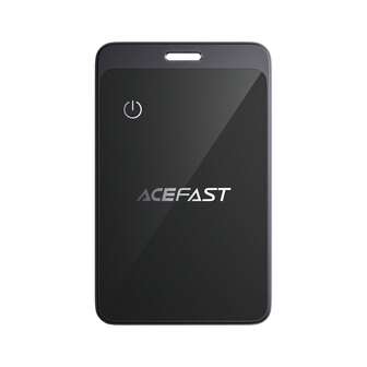  ACEFAST 金属卡追踪器兼容 Apple 查找我的网络，双面磨砂玻璃，MFi 认证，具有全球定位功能，适用于钱包钥匙和贵重物品