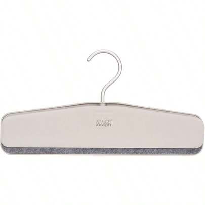 Orderly Set Of 2 EasyGrip Pant Hangers One Clip Design For Trousers And Skirts Soft Felt Grip HeavyDuty Rotating Hook Made From  Plastic