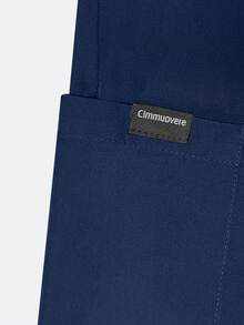 cimmuovere Damska bluzka z dekoltem w serek, jednolity kolor, krótki rękaw, dopasowana, z wieloma kieszeniami, spodnie i odzież robocza dla pielęgniarki, dentysty, opieki zdrowotnej, szpitala dla zwierząt, laboratorium - Granatowy - Zobacz 9