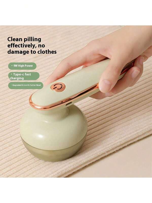 1 pieza Negro Removedor de Pelusas Eléctrico Recargable Portátil, Herramienta Eficaz y Rápida para Eliminar Pelusa y Bolas de Tela de Ropa, Muebles y Alfombras