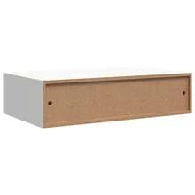 vidaXL 2 Stück Wandregale Mit Schubladen, Weiß, 40x23,5x10 Cm, MDF - White - View 9