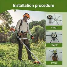 6-Inch Steel Wire Lawn Trimmer Head, 2025 New Universal Line Trimmer Head Replacement, Fits Most Trimmers, 0.2-Inch Arbor Hole