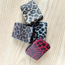 Caixa de Cigarro com 20 Furos em Estampa de Leopardo para Suporte IQOS ILUMA/ILUMA Prime/ILUMA ONE/3DUO, Caixa Portátil de Acessórios para Fumar