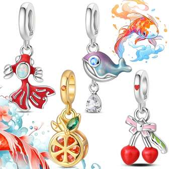 1 件可爱卡通吊坠，适合 DIY 手链和项链