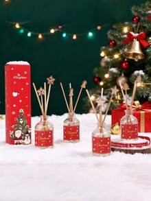 Weihnachts-Aromatherapie, unisex, 50ml tragbares Reiseset, empfohlen für Muttertag, Valentinstag, Weihnachten und Geburtstaggeschenke, geeignet für den täglichen Gebrauch, Dates und Geschenkideen, mit einer Vielzahl verschiedener Düfte von Obst- und Blumen-Aromatherapie, Jasmin, Lavendel, Rose, Orange, zur Geruchsbeseitigung im Wohnzimmer und Badezimmer (Weihnachtsgeschenke, Geschenke für Frauen, Parfüm, Autoduftspender, Geschenke für Männer, Diffuser, Geschenkset)