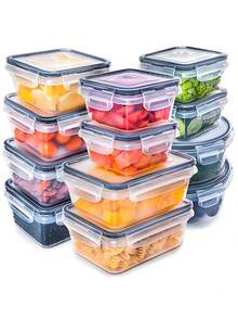 52-Piece Food Storage Containers Set - Airtight  Kitchen Organizers For Fridge & Freezer (Stackable, Dishwasher ) - Multicolor - View 4