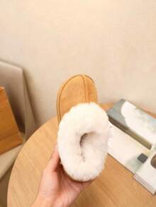 1 Pair Children's Comfortable Winter Boots, Unisex Fashion Flat Snow Boots