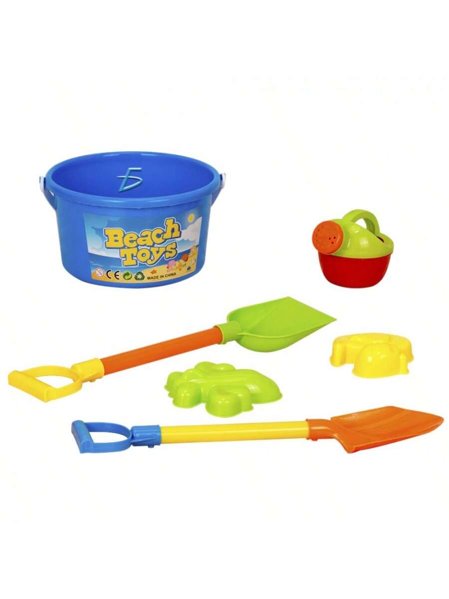 Set de juguetes de playa que incluye cubo y regadera