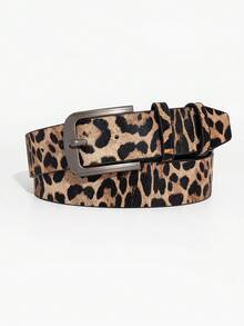 حزام رجالي كاجوال بطبعة نمر، مناسب للتنقل والملابس الشارعية، طراز قديم للخريف/الشتاء، موضة كلاسيكية يومية، هدية للصديق