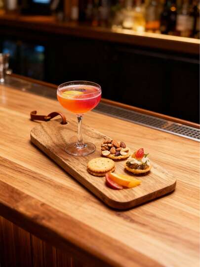 Acacia Wood Cocktail & Snack Tray – Food- | Home Parties Coffee Table Patio Serving