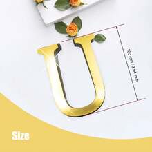 1个定制镜面地址牌，家居装饰自粘亚克力数字字母，带1厘米海绵底座，10厘米防水门牌，适用于DIY门牌号码、酒店房间、办公室门牌展示，撕开后呈现光泽效果，现代奢华风格。