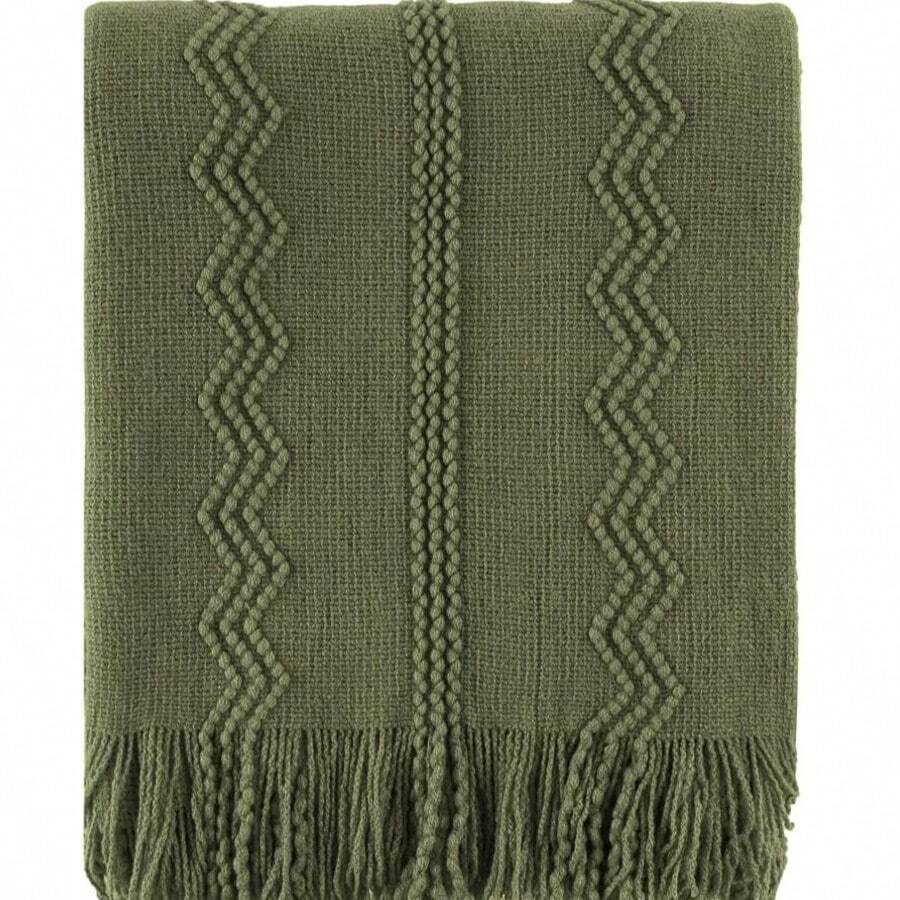 Lightweight Knitted Blanket, Suitable For Camping, Air-Conditioned Rooms, Shawl, Spring/Summer