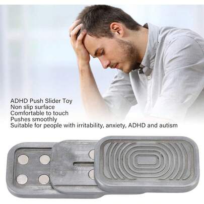 Jectse EDC de acero inoxidable, juguete deslizante de metal para adultos, juguete de alivio de estrés, juguete sensorial para TDAH y autismo, juguete de alivio de ansiedad y estrés
