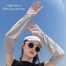 Set de 3 pares de mangas protectoras solares unitalla – envío en color al azar – modelos surtidos: bordado "Rabbit", figura de conejo y diseño liso. Hechas con tela de seda elástica de alta calidad, fresca, ligera y transpirable, ideales para proteger tus brazos del sol durante actividades al aire libre como conducir, andar en bicicleta, caminar o hacer deporte. Cada set incluye tres pares enviados en colores aleatorios entre una amplia gama de tonos suaves y modernos: rosa, azul, blanco, gris, lila y negro. Su diseño cómodo y ergonómico con banda elástica se adapta perfectamente a cualquier tipo de brazo. Perfectas para uso diario, combinan practicidad, frescura y estilo con un toque tierno y divertido. - Multicolor Liso - Ver 8