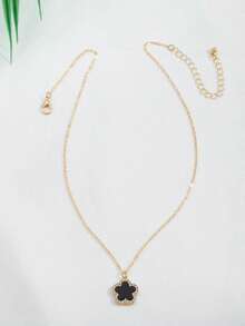 1pc Fashionable, Elegant, Minimalist, Exquisite, Luxury Four-Leaf Clover Necklace, Unique Personalized, Everyday Wear