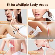 Masajeador facial eléctrico Gua Sha de 3 en 1 con 9 niveles de vibración y calefacción, tabla de raspado para cuello, rostro y ojos, herramienta de masaje Guasha de 1500mAh