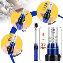 Llave Dinamomtrica 1/4 Pulgadas 5 - 25nm Torqumetro De Trueno 23pcs con Hex, Torx, Junta Universal, Barra de Extensin, Bujas y Adaptadores Para Mantenimiento De Bicicleta, Motocicleta Y Auto - 1/4" - Ver 3