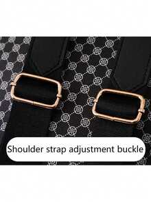 圣诞秋冬户外旅行复古印花多口袋休闲双肩背包 - 彩色 - 查看 5