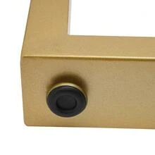 2er-Pack 28-Zoll-Möbelbeine, Tragkraft 440 lbs, goldene Metalltischbeine mit verstellbaren Füßen - Gold - Übersicht 11