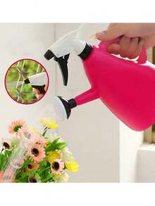 Vielseitige Garten-Gießkanne mit Sprühkopf - Dual-Zweck, manueller Drucksprüher für effiziente Pflanzenbewässerung, robuster Kunststoff, zufällige Farbe, Gießkanne für Pflanzen