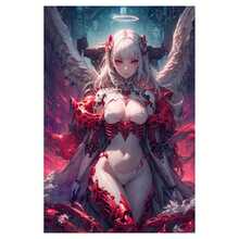 Premium Angel Anime Girl Canvas Poster - Frameless, Sexy Home Artwork - A - View 1
