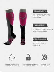 女士压缩袜 | 梯度压力 | 隐形防滑 | 透气不闷热 | 适合跑步、徒步、旅行、健身、飞行等多种场合