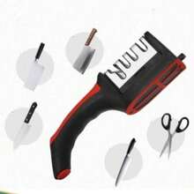 5 Second Magic Knife Sharpener, US Stock 4-In-1 Set For All Blades, 1 Pack Limited Time Offer, Weekly Specials: 5 Second Diamond Knife Sharpener, For All Knives And Scissors, 4-In-1 Professional Set, US 5 Second Professional Knife Sharpener, 4-In-1 For All Knives And Scissors, Diamond Ceramic Set  Chef Professional Knife Sharpener Set - Diamond Coated 4-In-1 ,Works In 5 Seconds,Limited Stock! 5 Second Professional Knife Sharpener | 4-In-1 Universal Kitchen Knife, Scissors And Outdoor Tools | Diamond Ceramic Wheel | Must-Have For All Seasons - 紅色 - 查看 2