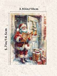 Christmas Vintage Beautiful Art Postcards - 4x6 Inch Grunge Journal Paper With Santa Claus, Snowman, Christmas Tree And Holiday Scenes, Collectible Sturdy Decorative Cards For Scrapbooking, Crafts, Christmas Gifts And Winter Stationery, Holiday Decoration Classic Illustrations, Handmade Texture, High Quality Printing, Perfect For Craft Lovers, Scrapbook Enthusiasts, Christmas Decoration