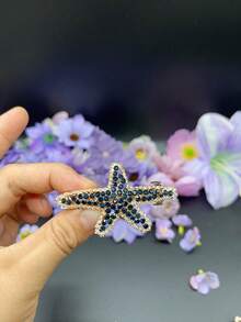 Starfish Hairpin For Women, Korean Luxury Hair Clip, Bangs Clip, Bow Hairpin, Spring Clip, Side Clip, Adult Hair Accessories, Suitable For Autumn/Winter, Cute Accessories, Claw Clips