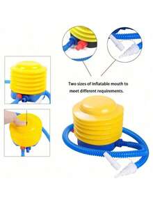 气球脚踏充气泵，快速充气，便携式塑料充气泵，适用于派对、充气玩具、泳池漂浮物、充气床垫，轻便易用 - 彩色 - 查看 7