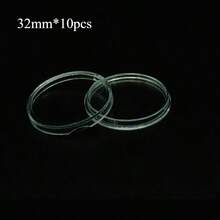 50pcs Commemorative Coin Protector Display Cases, Transparent Plastic Coin Holders, Coin Collection Storage Boxes