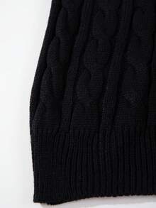 ANDREILEE 男士 V 领休闲宽松开衫毛衣，百搭美式街头风长袖针织衫，春/秋/冬 - 黑色 - 查看 7