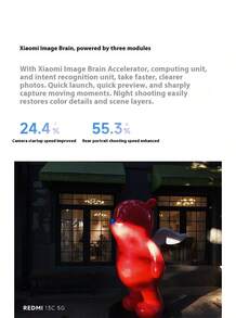 Xiaomi 小米 (MI) Redmi 13C 5G 智能手机，天玑 6100+ 芯片，50MP 双摄像头 - 黑色 - 查看 9