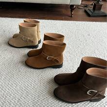 Women Mid-Calf Boots - 棕色 - 查看 2
