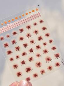 1 Stück süße Capybara Gesicht Cartoon japanischer Stil Nail Art Sticker Kawaii 5D Tier Ausdruck Maniküre Abziehbilder für Frauen witziger Charakter Nagel Sticker für lange und kurze Nägel selbstklebende Nagel Dekorationen